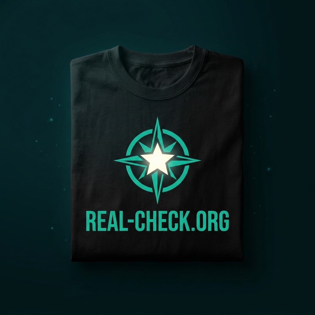 Real-Check merch — hero shot